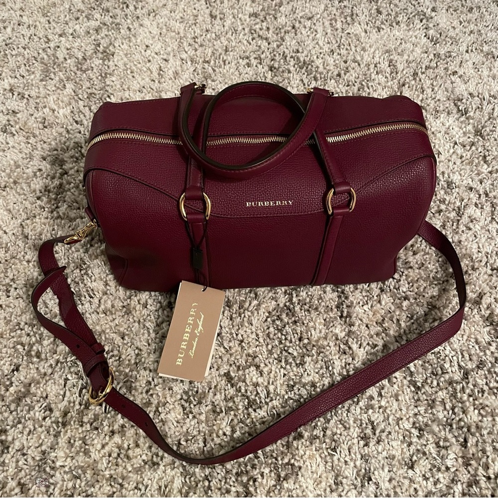 Burberry Mahogany Red Derby Leather